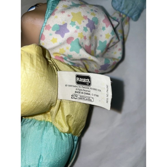 Vtg 1998 Playskool Gloworm Nylon Moon Plush Night Light Up WORKS Glow Worm #5770 - Picture 7 of 12